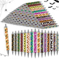 Resurhang 150 Pcs Halloween Pens Bulk Ghost Holiday Novelty Pens 0.5 mm Retractable Black Ink Decorative for Office School Party