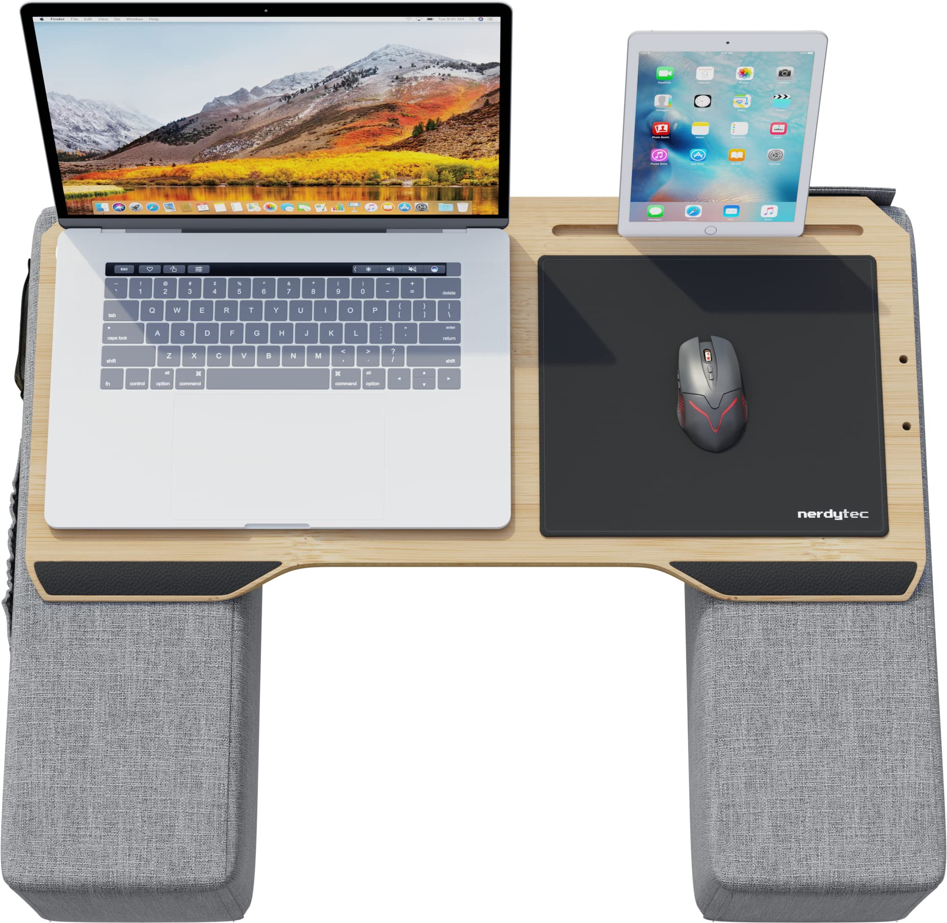 Couchmaster Cyworx - Ergonomic Lap Desk For Notebooks Or Wireless Equipment, Including Pillows, Mousepad