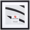 Craig Frames 16 by 16-Inch Black Picture Frame, Single White Mat with 1 - 12 by 12-Inch Square Opening