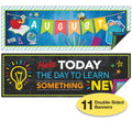 Set Of 11 Motivational Classroom Banner Poster Decorations - Extra Large 13.5'X39' Educational, Motivational And Inspirational
