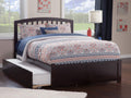 AFI, Richmond Full Platform Bed with Footboard & Full Trundle, White