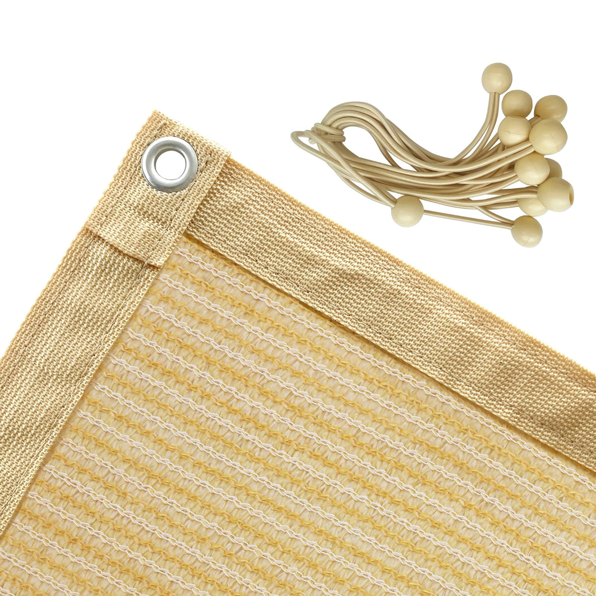 Shatex 90% Shade Fabric 12X 12Ft Sun Shade Cloth With Grommets For ...