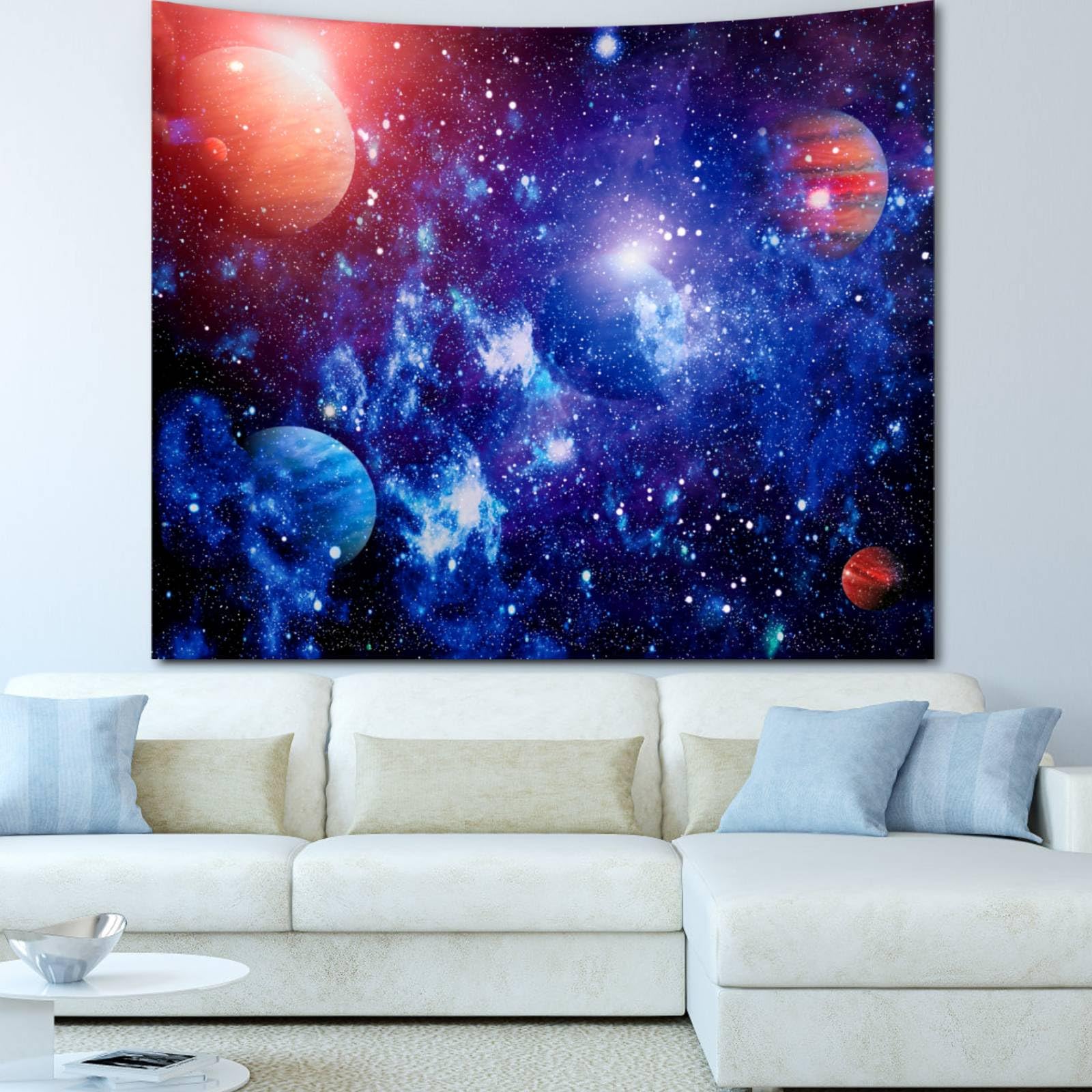 Apdidl Space Tapestry For Bedroom Aesthetic Outer Space Galaxy Night Starry Sky Stars Universe Tapestry Nebula Wall Hanging Back