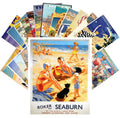 Vintage Postcards 24 Pcs Vintage Travel Posters Beach Holidays