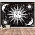 Hotmir Wall Tapestry Black And White - Aesthetic Tapestry Wall Hanging Moon Tapestry As Wall Art For Bedroom, Living Room, Dorm