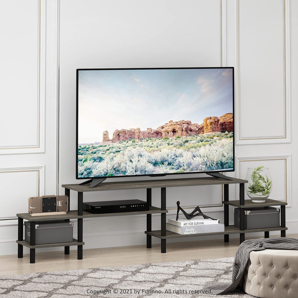 Furinno Turn-N-Tube Grand Stand for TV up, 78 Inch, French Oak