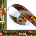 Jynterplay 72Ft Black History Month Bulletin Board Border Kente Cloth Two-Sided Printed Trim Paper Classroom Chalkboard Decorati