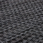 Solid Outdoor Rug For Patio Or Balcony Weatherproof In Mottled Anthracite, Size: 5'3' X 7'3'
