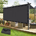 KANAGAWA 90% Sun Shade Cloth 10X 20 Outdoor Pergola Shade Cover Canopy with Grommets UV Block Privacy Screen for Patio, Backya