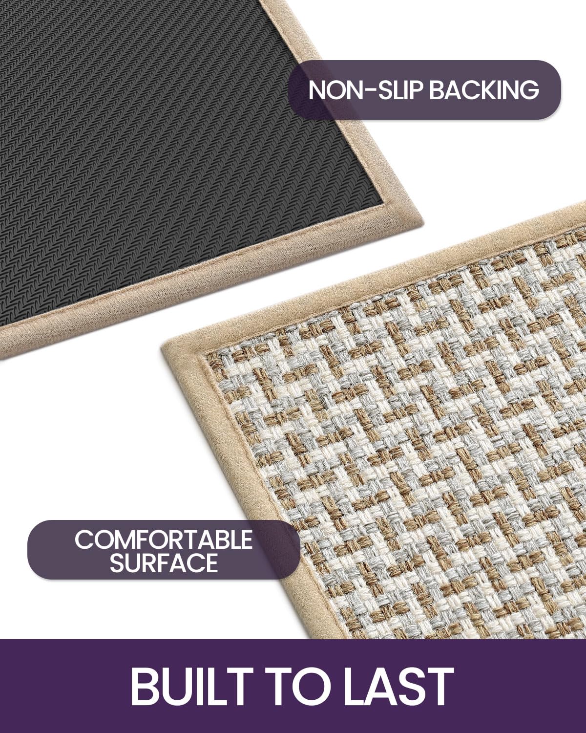 Dexi Door Mat 32'X48', Non-Slip Rubber Backing Doormats, Absorbent Thin Indoor Mats For Entryway, Washable, Captures Dirt Pati