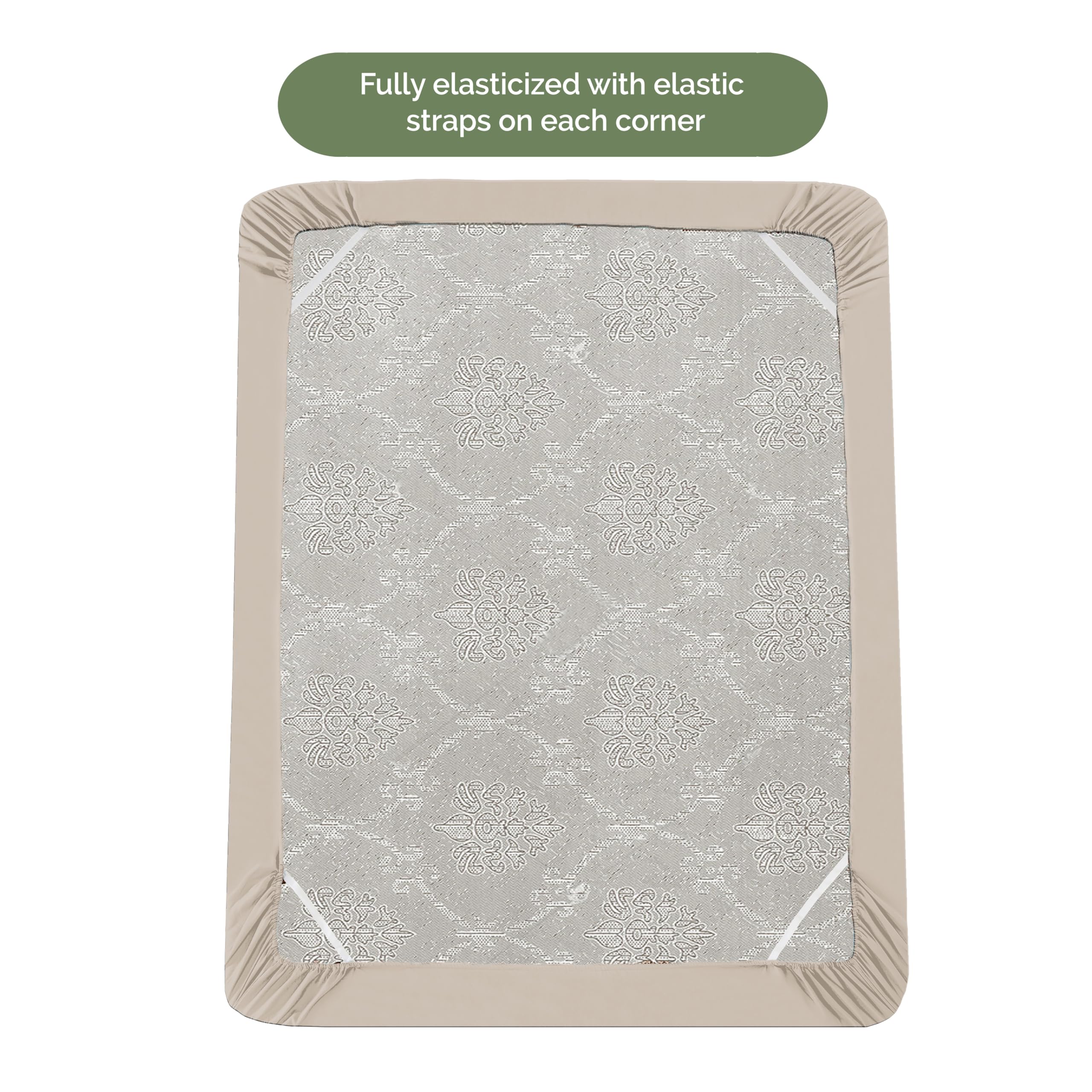 Elegant Comfort 1500 Premium Hotel Quality 18-21 Inches Deep - Extra Deep Pocket Single Fitted Sheet For High Mattress, Luxury And Softest, Smart Pocket - Wrinkle Free, Queen, Cream