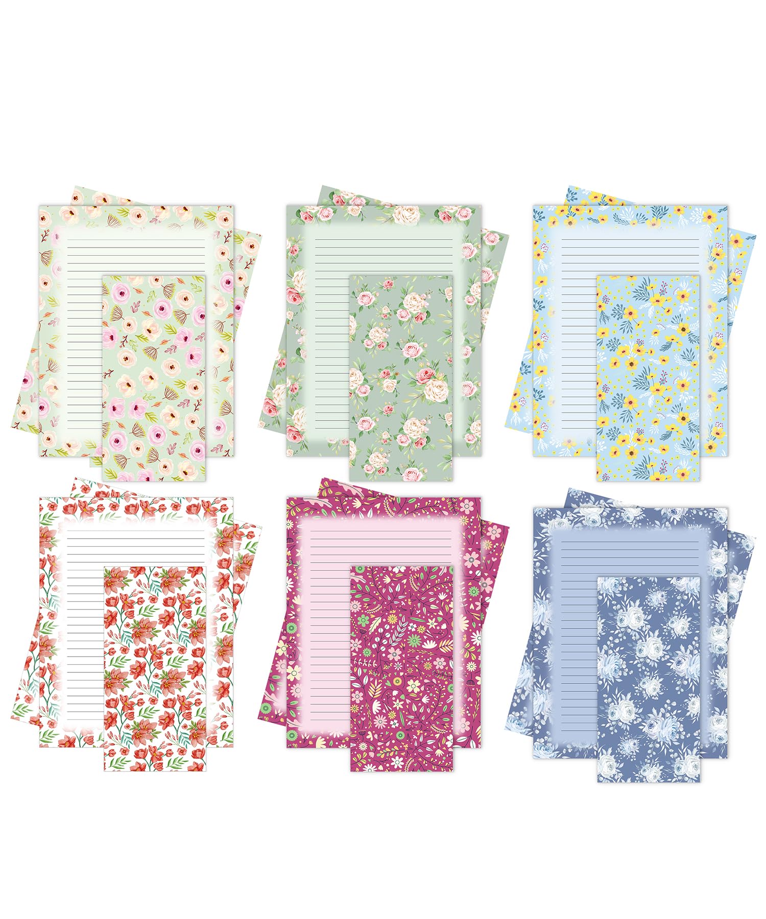 Mr. Pen- Stationery Writing Paper With Envelopes, 30 Letter Writing Paper With 18 Envelopes, Floral Cute Stationary Set For Writ