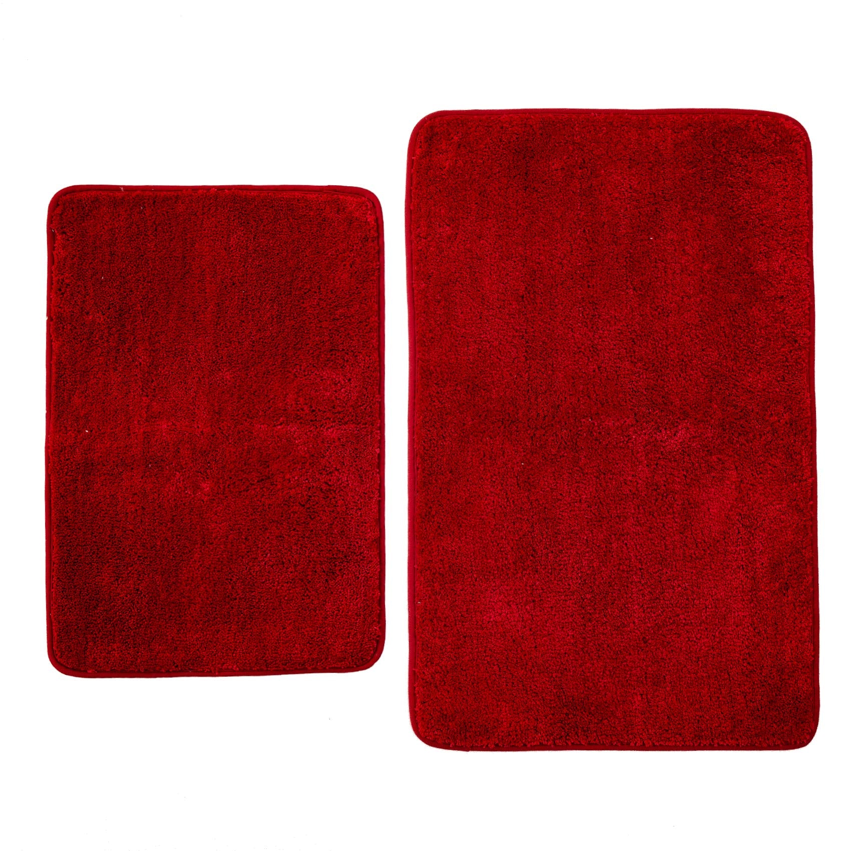 DSHXL 2 Piece Bathroom Rugs and Mats Sets, Soft Bath Mats for Bathroom with Non-Slip Backing, Machine Washable Microfiber Absorb