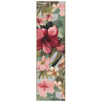 Liora Manne Marina Low Profile Durable Indoor/Outdoor Woven Rug- Tropical Floral Multi 1'11' X 7'6'