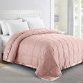 Puredown Blankets Queen Size - Soft Lightweight Down Blanket For All Seasons, Cozy Warm Luxury Bed Blanket With Satin Trim, 100%