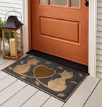 A1 Home Collections A1Home200090 Floor Rubber Pin Fun Designed Welcome Door Mats For Indoor Outdoor Entrance, 18' X 30', Twin