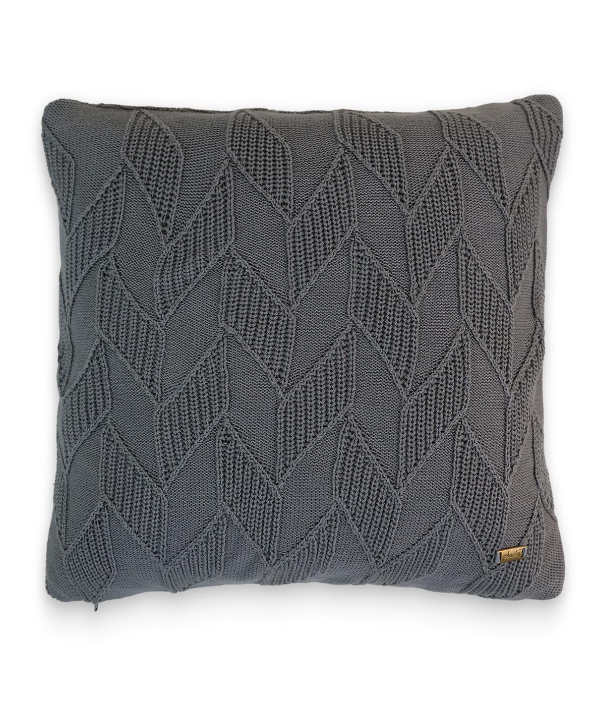Pluchi Rio Cotton Knitted Cushion Cover With Zipper Closure
