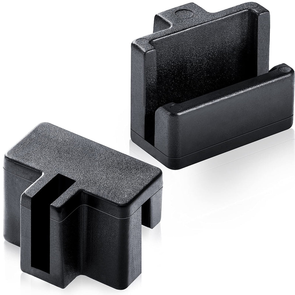 Zonon 20-Piece Black File Rail Clips for Wood Drawers - Plastic Organizer Clips to Keep Folders Neat and Organized