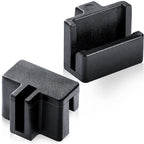 Zonon 20-Piece Black File Rail Clips for Wood Drawers - Plastic Organizer Clips to Keep Folders Neat and Organized