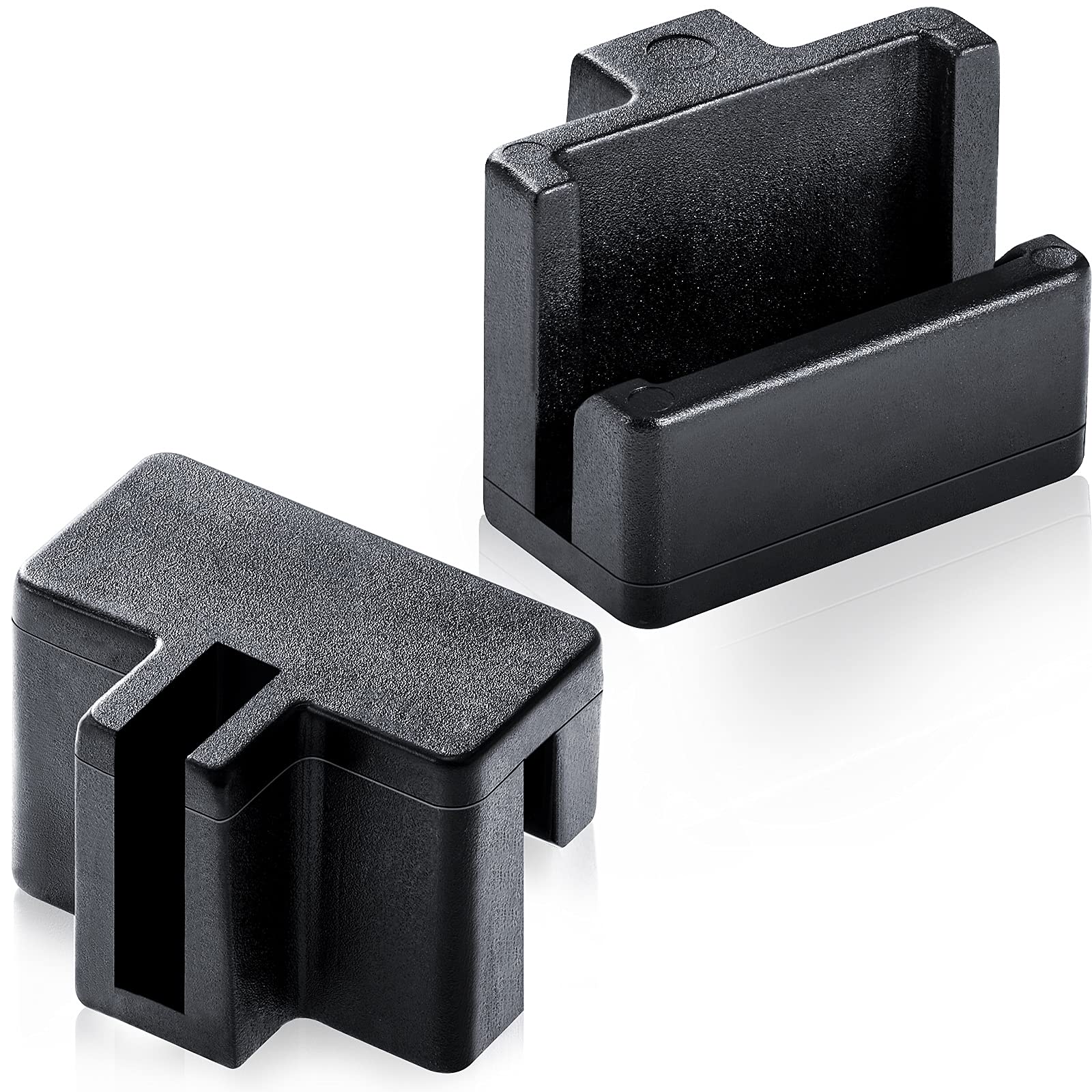 Zonon 20-Piece Black File Rail Clips for Wood Drawers - Plastic Organizer Clips to Keep Folders Neat and Organized