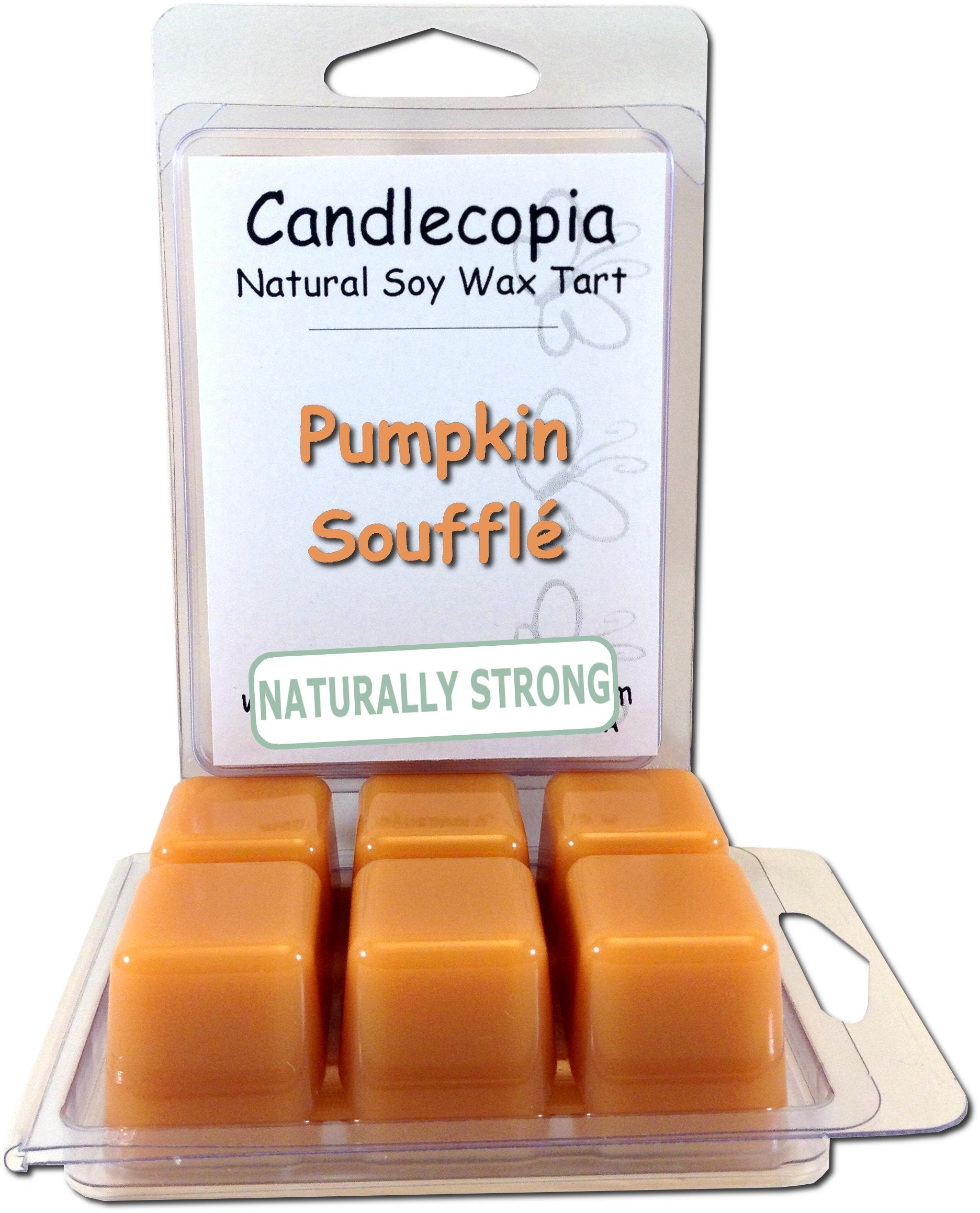 Candlecopia Pumpkin Souffl   Strongly Scented Hand Poured Vegan Wax Melts, 12 Scented Wax Cubes, 6.4 Ounces in 2 x 6-Packs