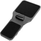 Vivo Wood Adjustable Length Arm Rest Mouse Pad With Wrist Cushion, Extension Platform Tray, Attaches To Chair With Straps, Black