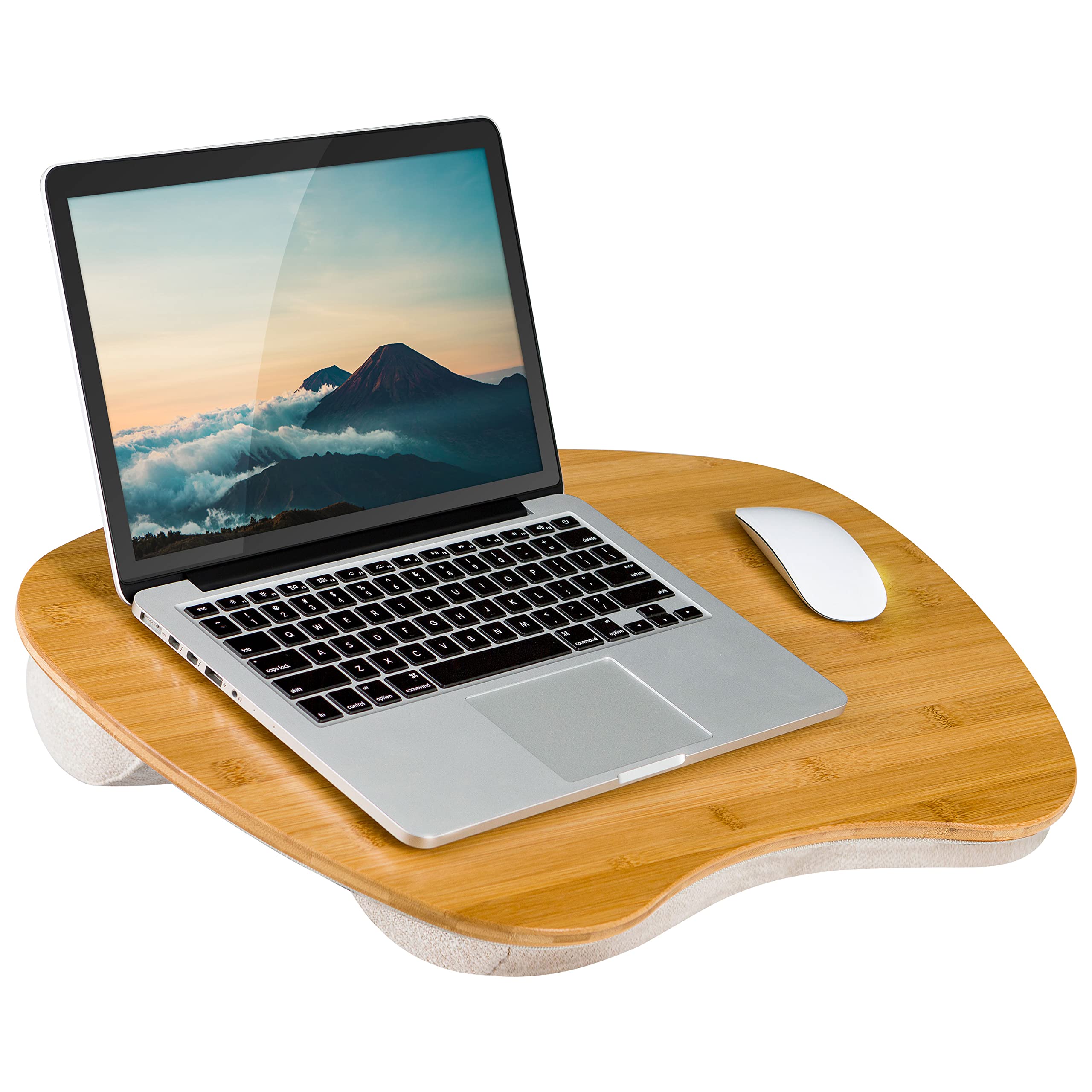 Lapgear Extra Large Bamboo Lap Desk - Natural - Fits Up To 17.3 Inch Laptops - Style No. 91687