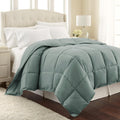 Southshore Fine Living, Inc. Vilano Springs Premium Quality Over-Sized All-Season Down-Alternative Comforter, Steel Blue, Full/Q