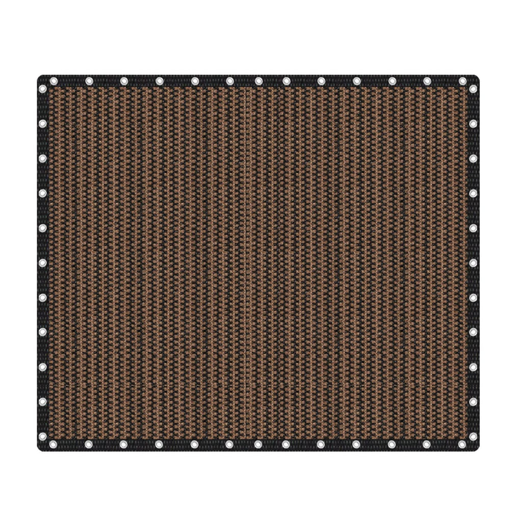 Vicllax 90% Shade Fabric Sun Shade Cloth Privacy Screen With Reinforced Grommets For Outdoor Patio Garden Pergola Cover Canopy 20X24 Ft, Mocha