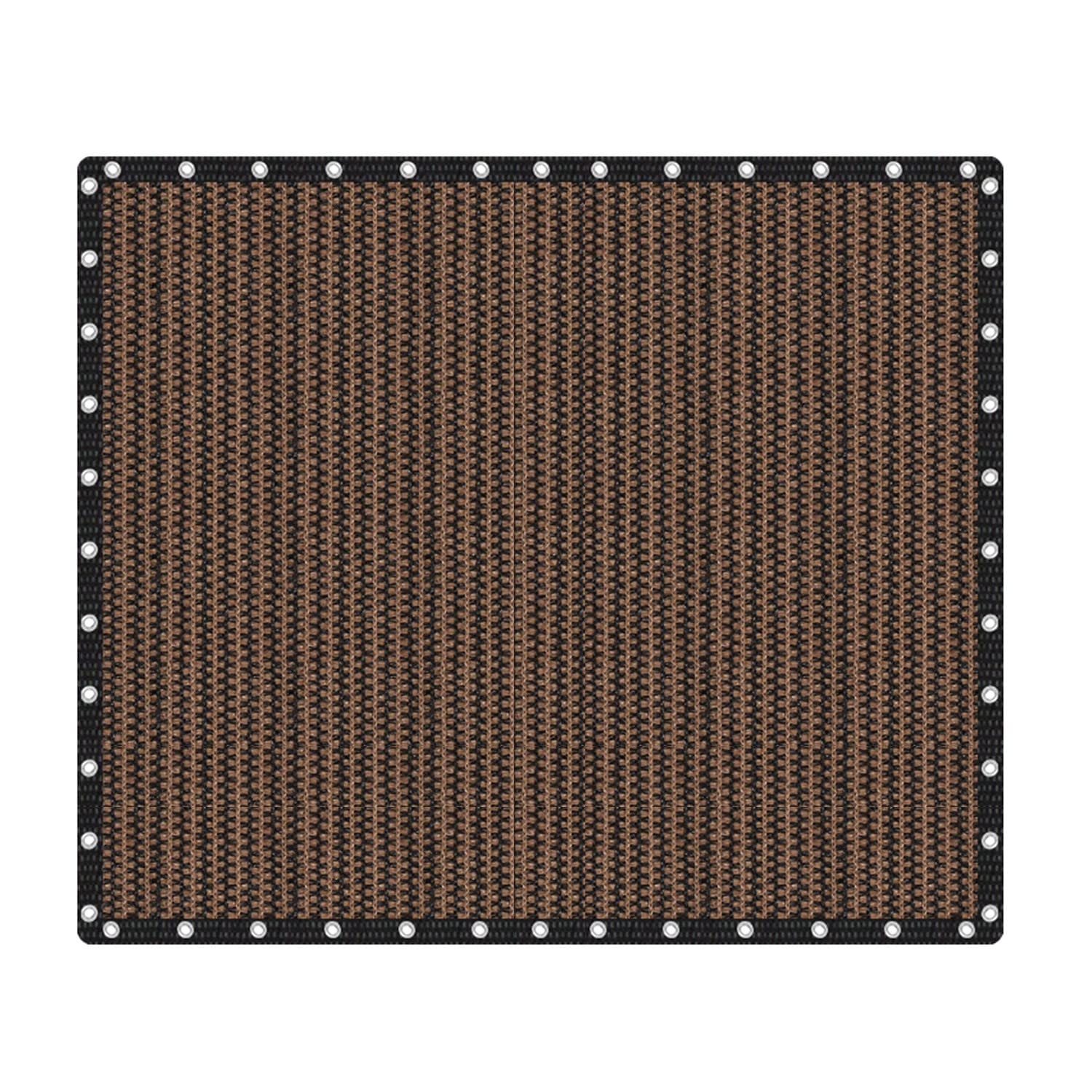 Vicllax 90% Shade Fabric Sun Shade Cloth Privacy Screen With Reinforced Grommets For Outdoor Patio Garden Pergola Cover Canopy 20X24 Ft, Mocha