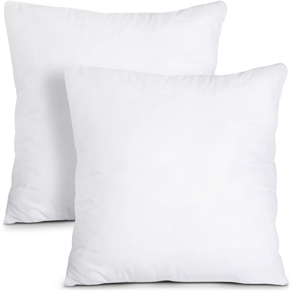 Utopia Bedding Throw Pillows Insert (Pack Of 2, White) - 22 X 22 Inches Bed And Couch Pillows - Indoor Decorative Pillows