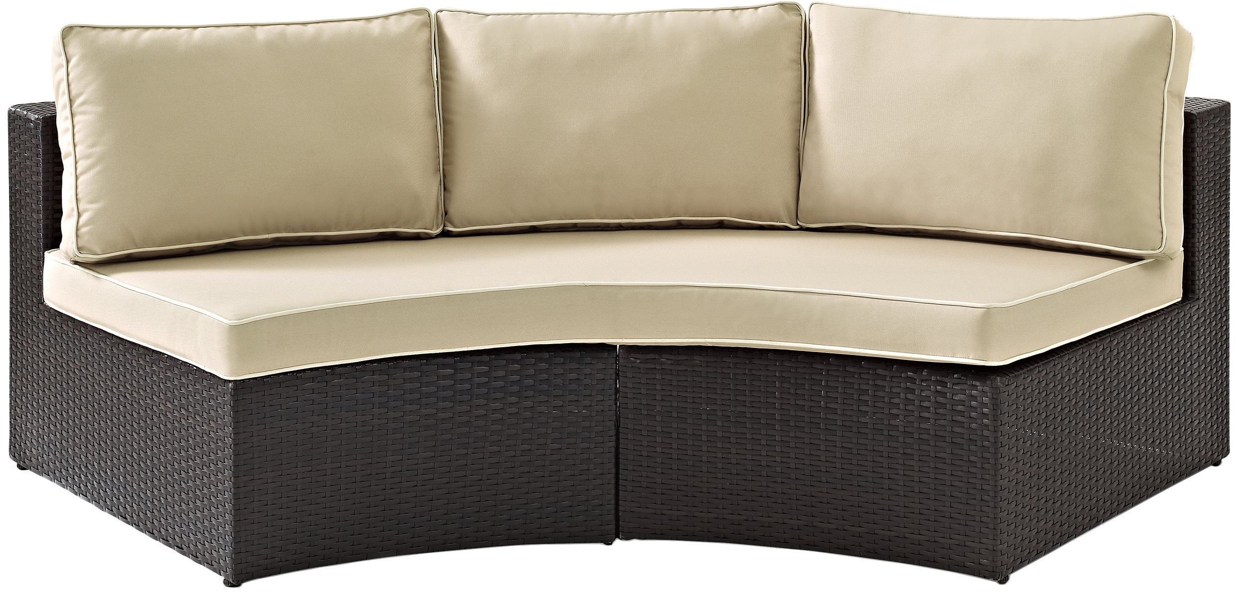 Crosley Catalina Wicker Sectional Sofa