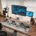 Horse Running Mouse Pad Extended Large Gaming Mousepad Xl Big Long Oversized Desk Mat Stitched Edges 31.5 X 11.8 Inch For Home O