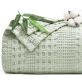 Phf Cooling Waffle Blanket King Size, Lightweight 60% Rayon Derived Bamboo & 40% Cotton Breathable Blanket For Hot Sleepers, Soft And Luxury For Bed Couch And Sofa, 104'X90', Mint