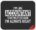 Novelty Accounting Mousepad Accountants Mouse Pad - Accountant Gift Mug Cup Mousemat 9.2 Inch Mouse Mats T-Shirt Gag