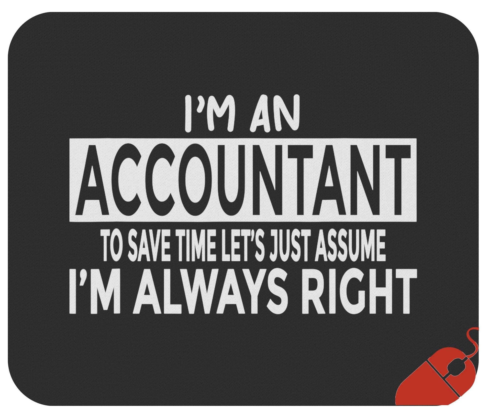 Novelty Accounting Mousepad Accountants Mouse Pad - Accountant Gift Mug Cup Mousemat 9.2 Inch Mouse Mats T-Shirt Gag