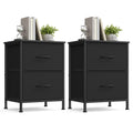 SONGMICS BELLAH Collection - Dressers for Bedroom, Chest of Drawers, Nightstands, 2 Drawers, Storage Organizer Unit, Closet, Ent