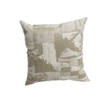 Blazing Needles Jacquard Throw Pillow, 17", Getty Globe