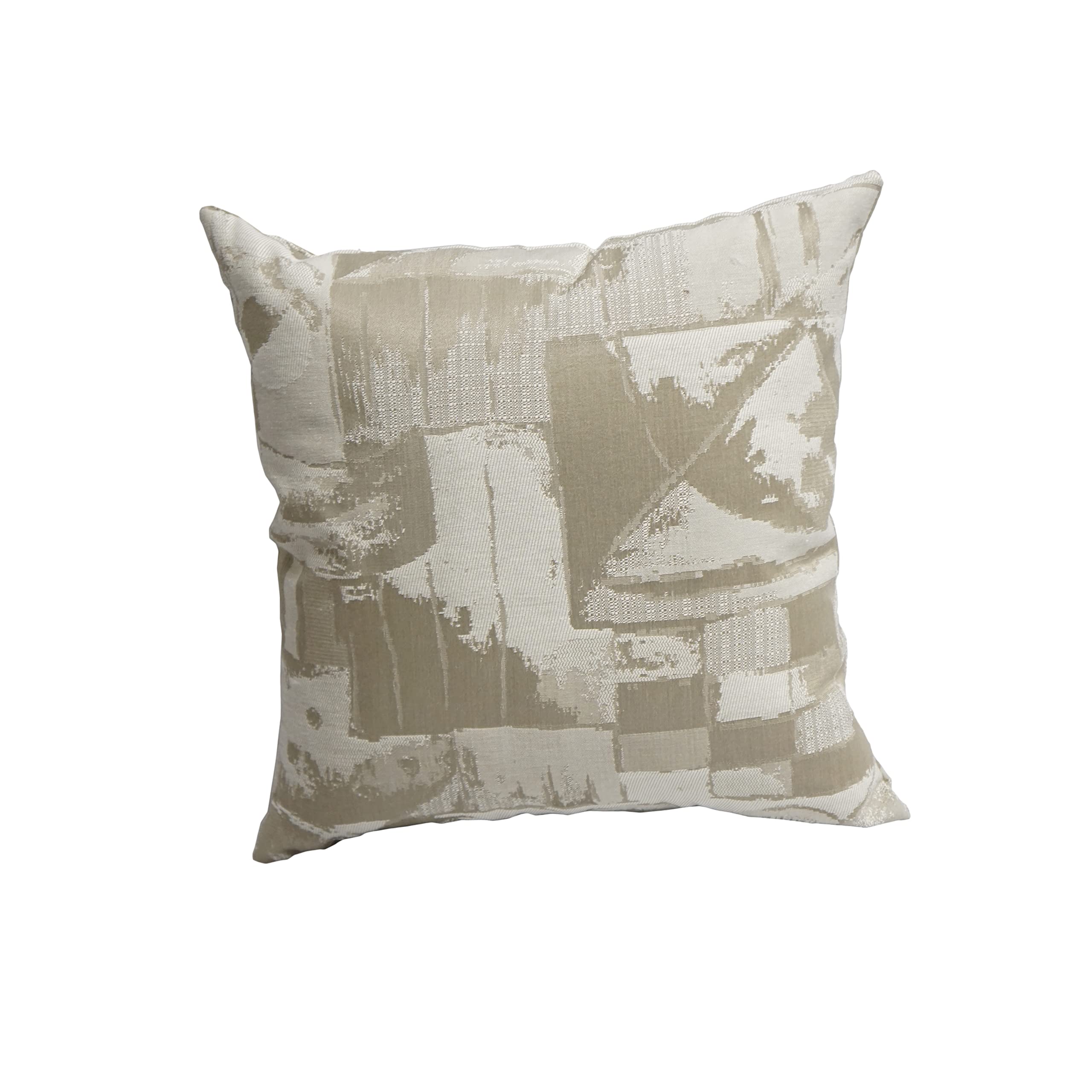 Blazing Needles Jacquard Throw Pillow, 17", Getty Globe