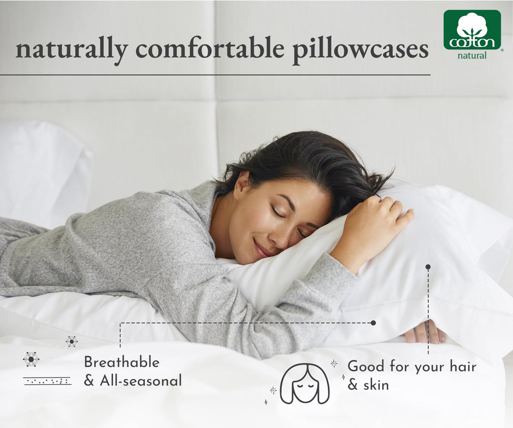California Design Den 100% Cotton King Size Pillow Cases, King Size Pillowcases Set Of 2 Soft & Cooling Sateen Weave Cases, For King Size Pillows - Sage Green