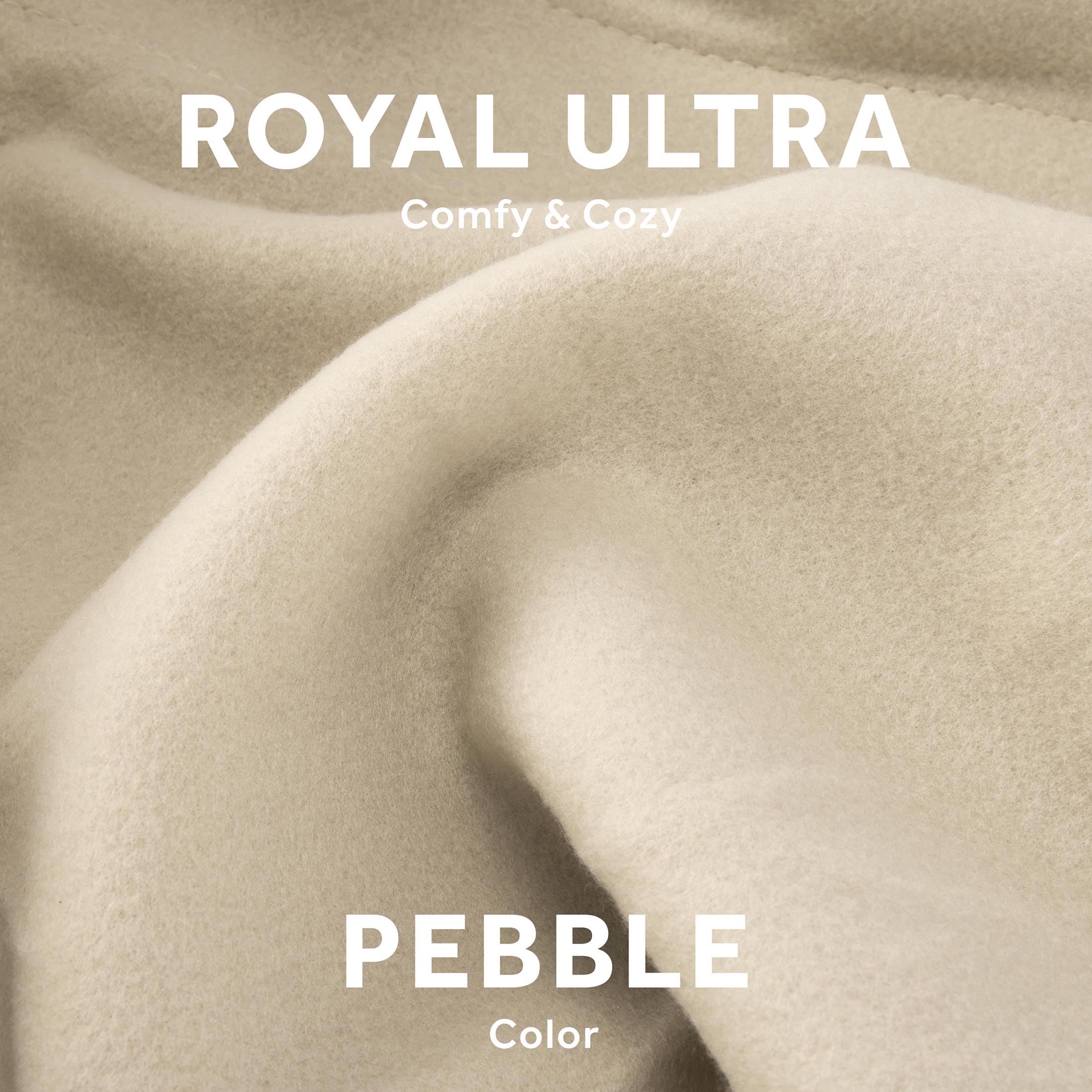 Sunbeam Royal Ultra Fleece Heated Electric Blanket King Size, 90' X 100', 12 Heat Settings, 12-Hour Selectable Auto Shut-Off, Fast Heating, Machine Washable, Warm And Cozy, Pebble