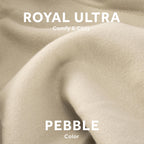 Sunbeam Royal Ultra Fleece Heated Electric Blanket King Size, 90' X 100', 12 Heat Settings, 12-Hour Selectable Auto Shut-Off, Fast Heating, Machine Washable, Warm And Cozy, Pebble