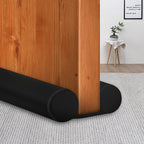 Maxtid Under Door Draft Stopper 36 Inches Black Door Bottom Seal Strip Weather Draft Guard For Bottom Of Doors Gap Filler Interior Door Sweep