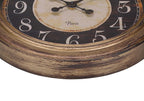 Monarch Specialties I 9092 Clocks, 18' Round, Wall Clock, Antique Brown, Traditional