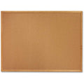 Sparco 19766 Cork Board, 2'X1-1/2', Oak Frame