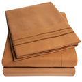 1500 Supreme Collection King Sheet Sets Mocha Brown - Luxury Hotel Bed Sheets And Pillowcase Set For King Mattress - Extra Soft,