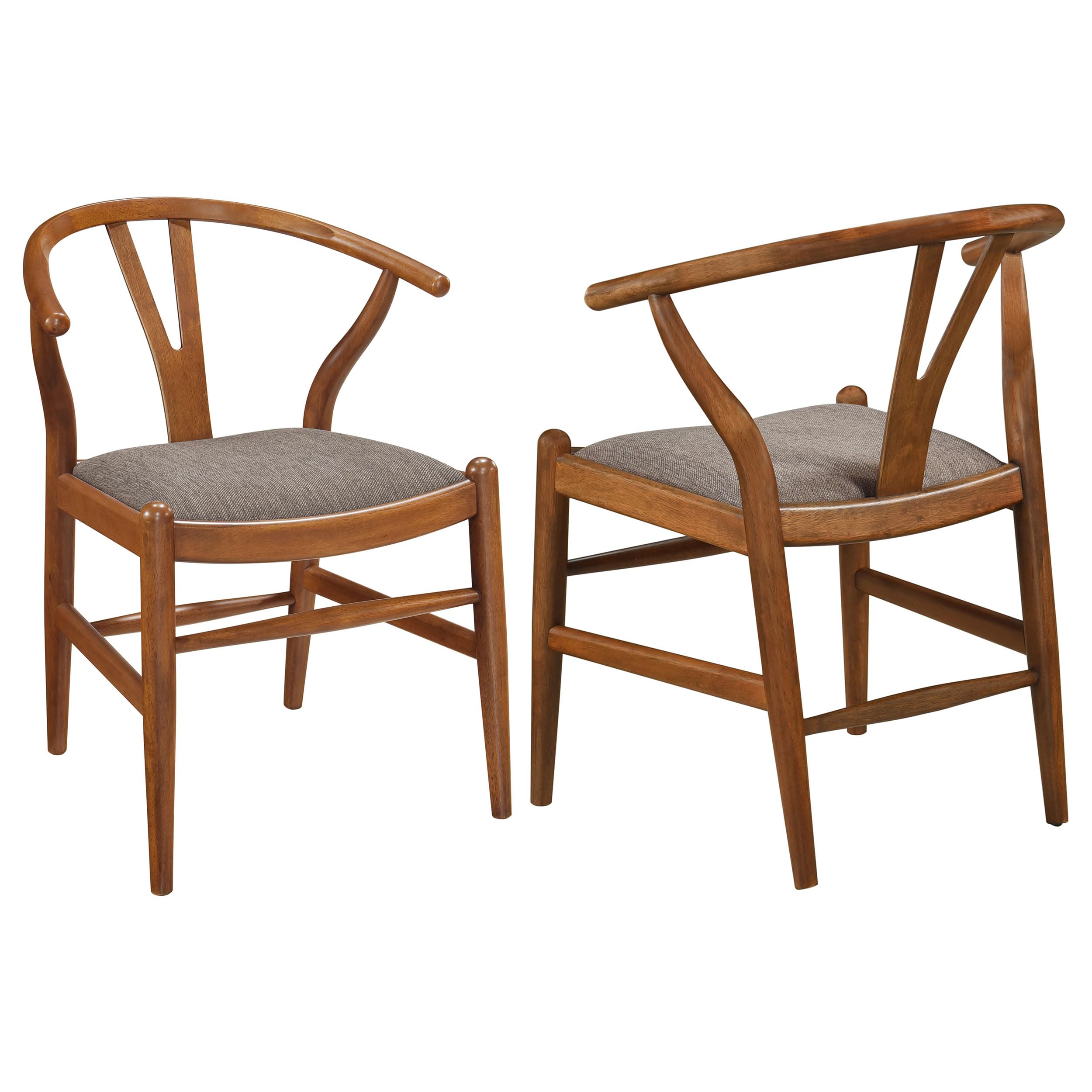 Coaster Home Furnishings Dinah Danish Y-Shaped Back Wishbone Dining Side Chair - Thumbnail 4