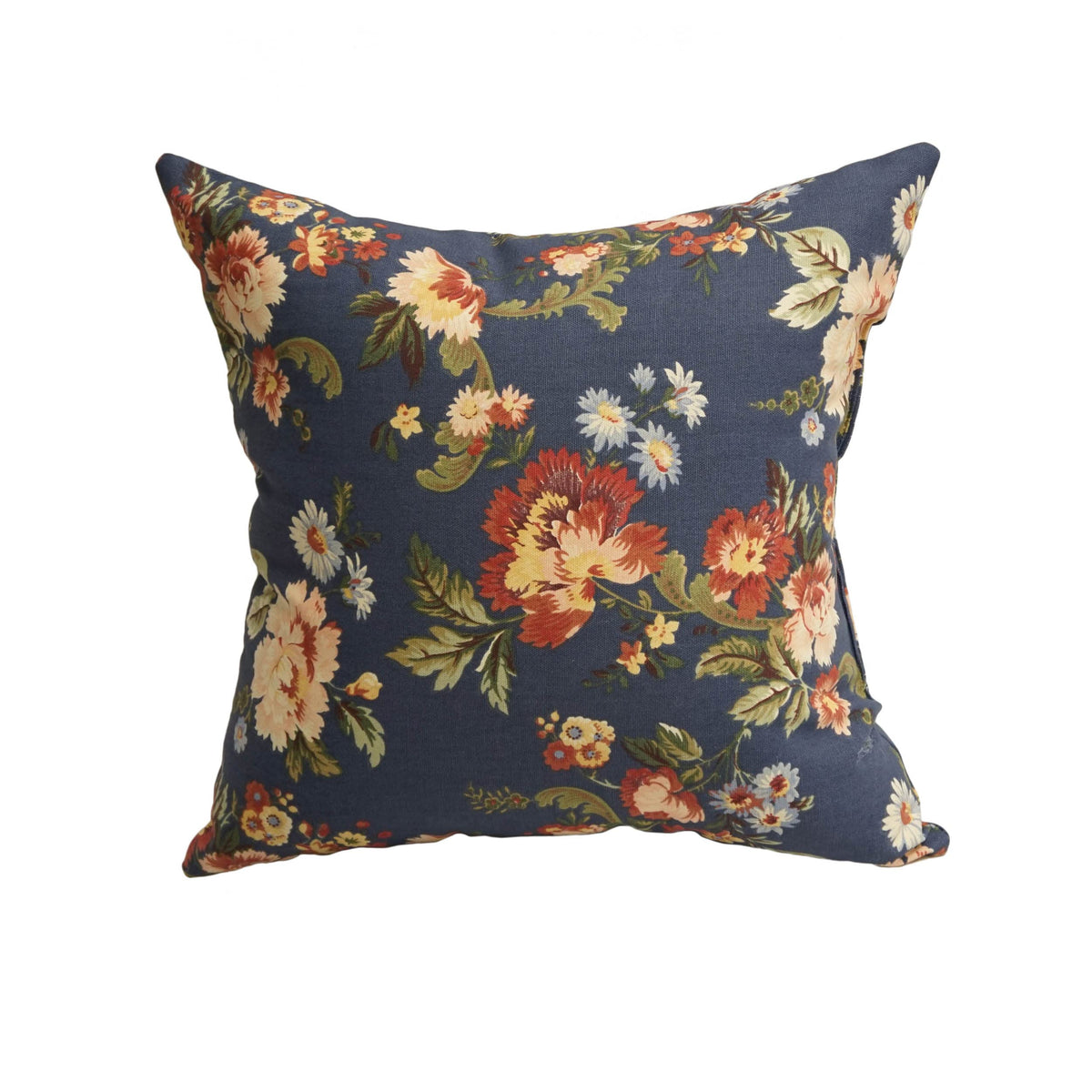 Blazing Needles Printed Throw Pillow, 17&quot;, Royal Bloom