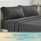 California Design Den Soft & Silky 500 Thread Count 100% Cotton Is Cool & Smooth, Standard Pillow Cases Set Of 2 Fits Standard &