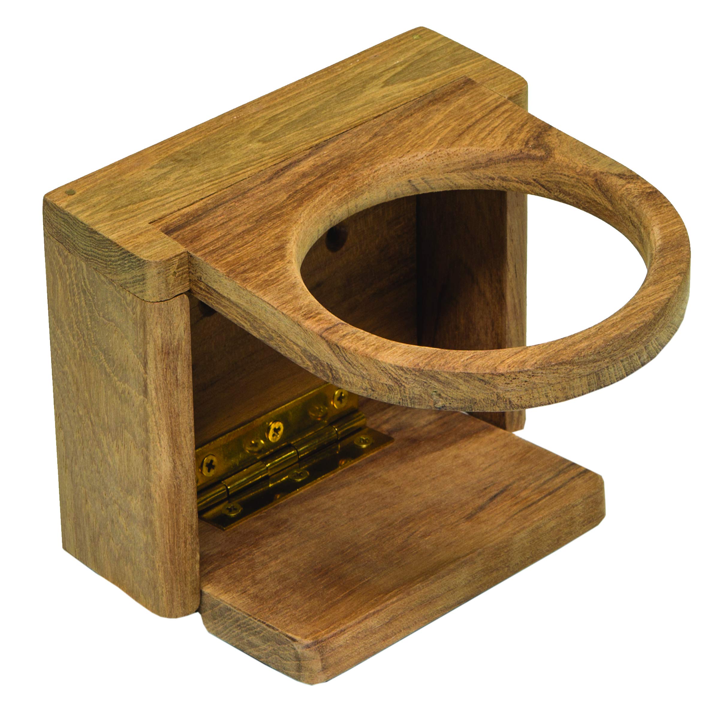Whitecap 62602 Teak Folding Insulated Drink Holder brown